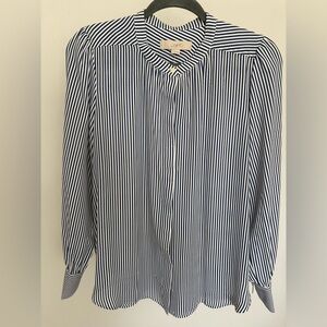 LOFT Women’s Blue Striped Shirt